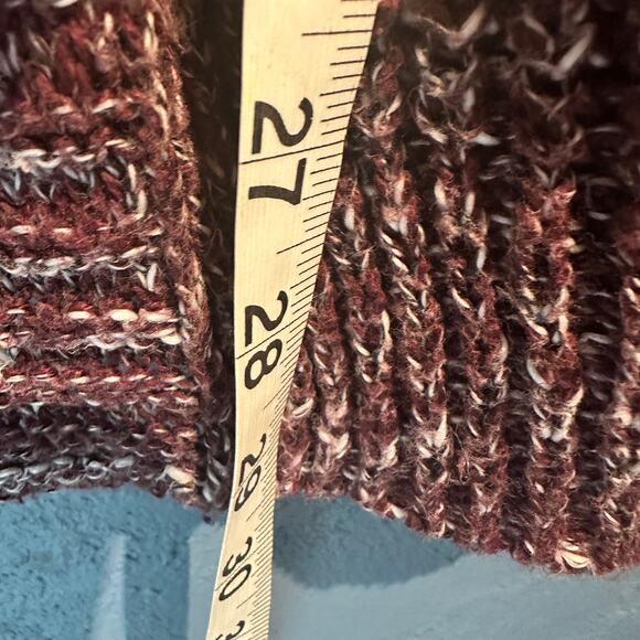 Hollister Size Small Hooded Open Front Cardigan Plum Warm Cozy Fall Winter Soft - Picture 3 of 7